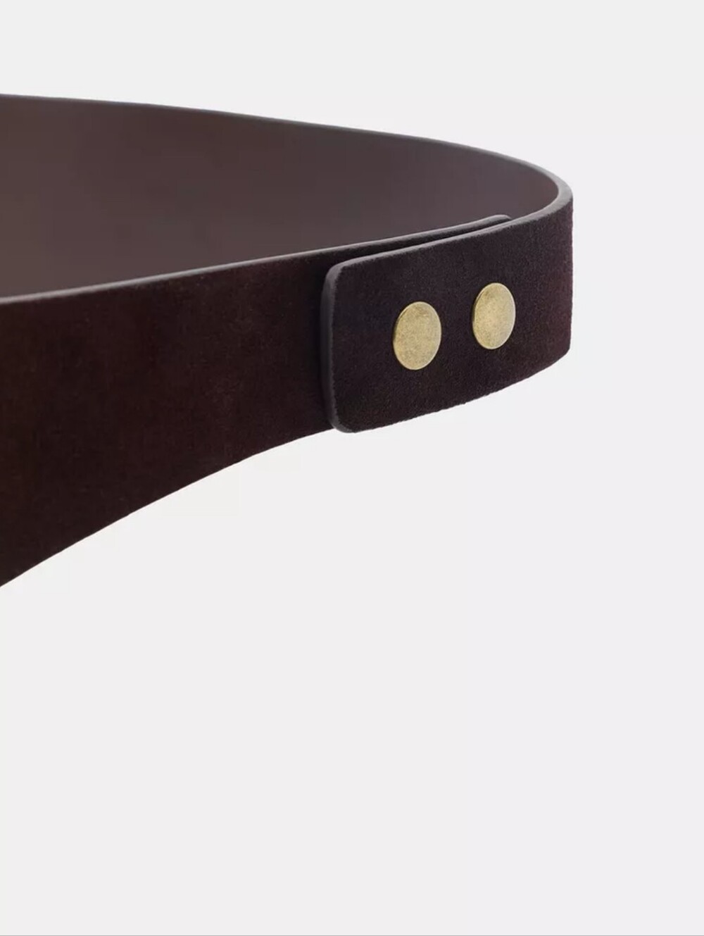 ZARA 100% SUEDE LEATHER WAIST BAG BELT - Picture 4 of 5